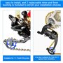 STCRERAG 2 PCS Roue Derailleur Arrière en Alliage d'Aluminium 11T Poulie de Dérailleur Antirouille Dérailleur Arrière Poulie Ant