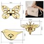 STCRERAG 3 PCS Fermoir de Sac à Main en Alliage de Zinc Papillon Abeille Oiseau Mignon Verrou Tournant Antirouille Lock Sac à Ma