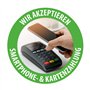 Autocollant : paiement sans contact possible par smartphone - Autocollant rond
