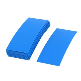 sourcing map Emballage Batterie Gaine Thermorétractable PVC Thermorétractable Tuyau Tube 29.5mm Plat 72 x 18.5mm pour 18650 Puis