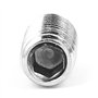 sourcing map Vis Pointeau Conique pour Poignée de Porte Vis Sans Tête Hexagonale M6x16mm 1mm Distance acier inox 25pcs