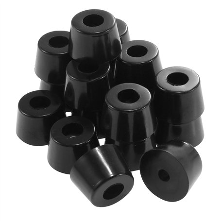 sourcing map 17pcs Patin Pied Chaise Meuble Caoutchouc Tampon Pare-Choc Embout Jambe Protection 10mm Trou diamètre