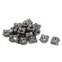sourcing map M6 x 1mm pas acier carbone carré métrique écrous à souder DIN 928 pcs 20 gris