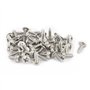 sourcing map 50p 3x10 Acier Inoxydable Vis Autotaraudeuse Tête Cruciforme Rondelle éPaulement