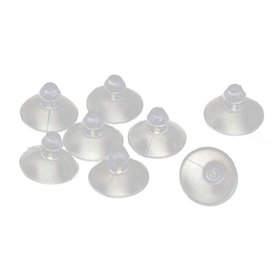 sourcingmap 8pcs Ventouses Anti-collision Transparente en Caoutchouc pour Verre Bureau Maison Coussinet Suspensions à Ventouse