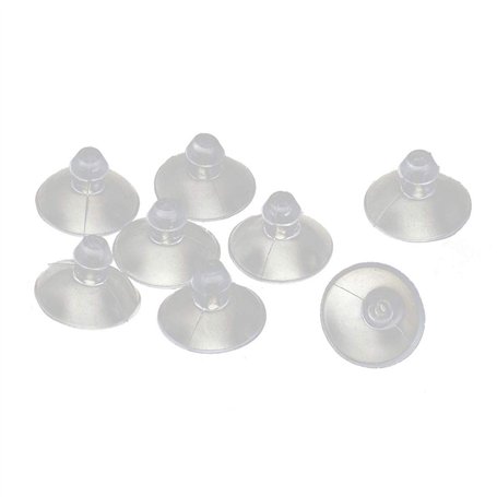 sourcingmap 8pcs Ventouses Anti-collision Transparente en Caoutchouc pour Verre Bureau Maison Coussinet Suspensions à Ventouse