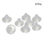 sourcingmap 8pcs Ventouses Anti-collision Transparente en Caoutchouc pour Verre Bureau Maison Coussinet Suspensions à Ventouse