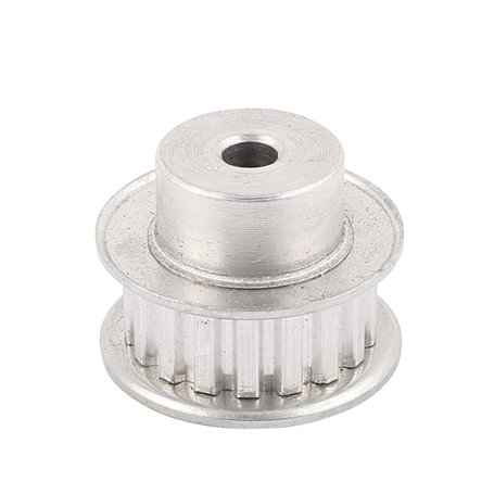 sourcing map XL18 18 dents 6mm 10mm largeur courroie synchrone à bride double poulie distribution