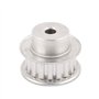 sourcing map XL18 18 dents 6mm 10mm largeur courroie synchrone à bride double poulie distribution