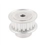 sourcing map XL18 18 dents 6mm 10mm largeur courroie synchrone à bride double poulie distribution