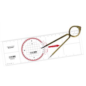 Flash-Tide - Kit Règle-rapporteur + Compas-Lyre