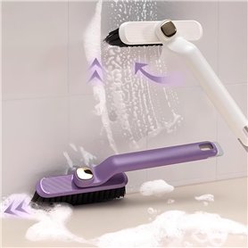 LPAMABA Brosse Rotative 360° pour Joints et Crevasses - 4 Brosse de Nettoyage Multifonction avec Poils Denses (Salle de Bain