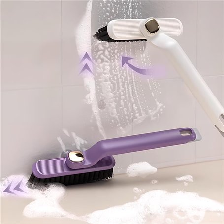 LPAMABA Brosse Rotative 360° pour Joints et Crevasses - 4 Brosse de Nettoyage Multifonction avec Poils Denses (Salle de Bain