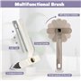 LPAMABA Brosse Rotative 360° pour Joints et Crevasses - 4 Brosse de Nettoyage Multifonction avec Poils Denses (Salle de Bain, Cu
