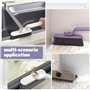 LPAMABA Brosse Rotative 360° pour Joints et Crevasses - 4 Brosse de Nettoyage Multifonction avec Poils Denses (Salle de Bain, Cu