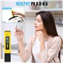 GlasFlength PH Mètre Numérique, Digital LCD Testeur de Qualité de l'eau Plage de Mesure pour 0-14 PH 0,01 PH Portable Compteur P