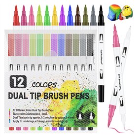 Feutres Coloriage Adulte Enfants 12 bâtons