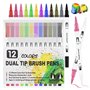 Feutres Coloriage Adulte Enfants 12 bâtons