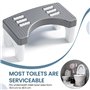 HEKOBAG Tabouret de Toilette Physiologique, Tabouret pour Toilette 38,5 x 20 x 18 cm, Tabouret de Toilette en Plastique Robuste,