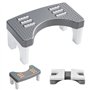 HEKOBAG Tabouret de Toilette Physiologique, Tabouret pour Toilette 38,5 x 20 x 18 cm, Tabouret de Toilette en Plastique Robuste,