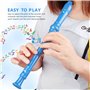 MaNeaz 2 Pièces Bleu + Rose Instrument De Musique Enfant Flute Enfant Flûte À Bec Enfants Flûte À Bec Scolaire Soprano Plastique