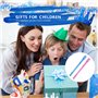MaNeaz 2 Pièces Bleu + Rose Instrument De Musique Enfant Flute Enfant Flûte À Bec Enfants Flûte À Bec Scolaire Soprano Plastique