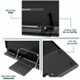 Readaeer Support de lecture portable Support livre de cuisine pour cuisine et bureau en métal pliable
