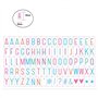 Emsmil Lettres Nombres Symboles et Emojis Signe 85 Noir 85 Coloré Lettres nombres 85 Emoji Signe pour A4 Lightbox Boîte Lumineus