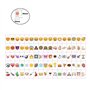 Emsmil Lettres Nombres Symboles et Emojis Signe 85 Noir 85 Coloré Lettres nombres 85 Emoji Signe pour A4 Lightbox Boîte Lumineus
