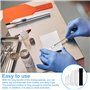 DTYGUIXE 12PCS Pièces Spatule de Laboratoire Cuillère Micro Cuillère de Laboratoire Micro Spatule en Acier Inoxydable 304 avec U