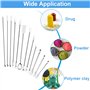 DTYGUIXE 12PCS Pièces Spatule de Laboratoire Cuillère Micro Cuillère de Laboratoire Micro Spatule en Acier Inoxydable 304 avec U