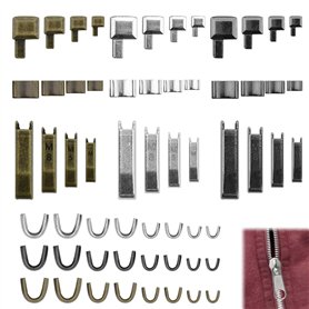 DTYGUIXE 24 Ensembles Fermeture Eclair Réparation Fermeture à Glissière Kits de Réparation de Fermeture Eclair en Alliage de Zin