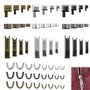 DTYGUIXE 24 Ensembles Fermeture Eclair Réparation Fermeture à Glissière Kits de Réparation de Fermeture Eclair en Alliage de Zin