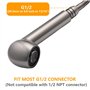 Beelee F103-SP Douchette Robinet Cuisine Remplacement 2 Jets Tête Douchette pour Mitigeur extractible Cuisine, Filetage droit G1