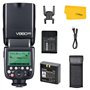 Godox V860II-C TTL Flash pour Canon EOS Caméra 2.4G sans Fil HSS 1/8000s avec Haute Performance Li-ION Batterie Compatible pour