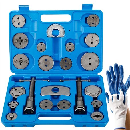 FreeTec Coffret Repousse piston d'étriers de freins pour remplacement de disque Outil et adaptateurs