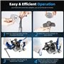 FreeTec Coffret Repousse piston d'étriers de freins pour remplacement de disque Outil et adaptateurs, de mâchoire ou de plaquett