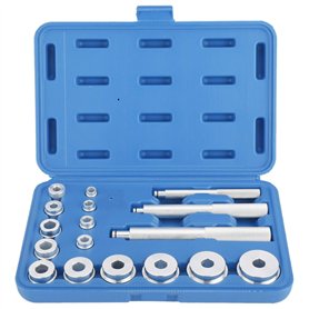 FreeTec 17pcs Kit d'outils de roulement de roues Outil d'extracteur de roulement d’éléments de pression pour le montage et la re