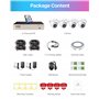 ZOSI H.265+ Kit Vidéo Surveillance avec 8CH H.265+ 5MP Lite DVR et Disque Dur 1 to, 4 Caméra de Surveillance Extérieure IP66, Dé