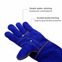 KIM YUAN Gants de soudage en cuir – Résistants à la chaleur/au feu, parfaits pour le jardinage/four/grill/cheminée/poêle/soudeur