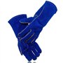 KIM YUAN Gants de soudage en cuir – Résistants à la chaleur/au feu, parfaits pour le jardinage/four/grill/cheminée/poêle/soudeur