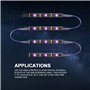 CARLITS 10M 22AWG 4 Broches Câble D'extension RGB Fil Electrique 4x0.32mm² 22 Jauge 33ft Cordon Ligne 4 Conducteurs pour Bande d