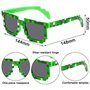 Miinnecraft Casquette de Baseball, 2 PCS Ensemble Casquette et Lunettes de Soleil Enfant Chapeau de Soleil Réglable Casquette de