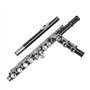 Andoer Western Concert Flûte Argent-Nickel Plaqué 16 Trous C Key Instrument à Vent avec Cork Gants Graisse Chiffon de Nettoyage 