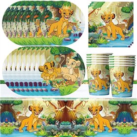 51PCS Lion Thème Couverts De Fête