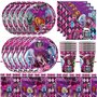 51PCS Monster Thème Couverts De Fête