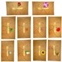 10 Pièces Rétro Kraft Fait à La Main