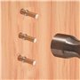 Gasea 100pcs Nickelé Ø5mm Taquets Pour Étagères Support d'Étagère Métallique Goujons de Support d'Étagère, Broches à Chevilles P