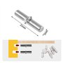 Gasea 100pcs Nickelé Ø5mm Taquets Pour Étagères Support d'Étagère Métallique Goujons de Support d'Étagère, Broches à Chevilles P