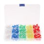 Gasea 500Pcs 5mm LED Diode Électroluminescente Lumière Émettant Diode Assortiment Kit Électroniques de Lampes Composants Pour Ar
